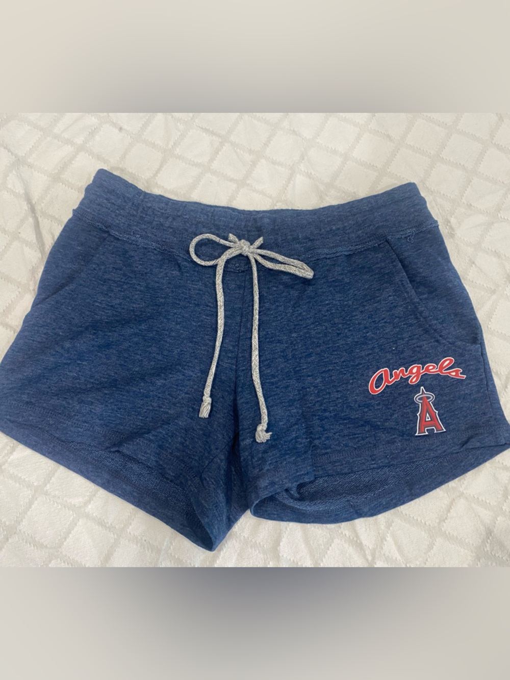 Angels Navy Blue Logo Lounge Shorts